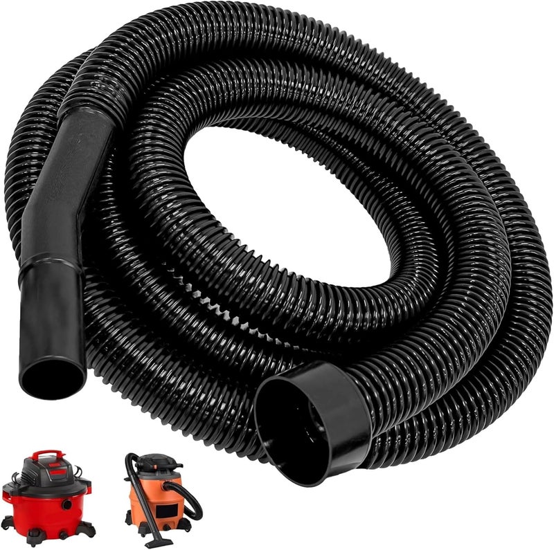 IWIWE 2 1/4" 10FT Hose Replacement for Shop-Vac,Craftsman 17761 17967 17965 and Ridgid WD650 WD0950 WD06350 Wet & Dry Vaccuum Vacs,Extension Hose 2 1/4" Cuff - Image 1